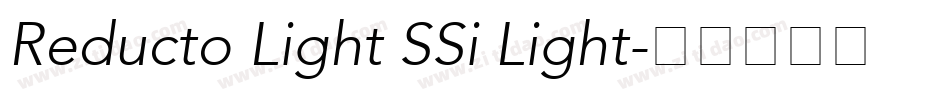 Reducto Light SSi Light字体转换